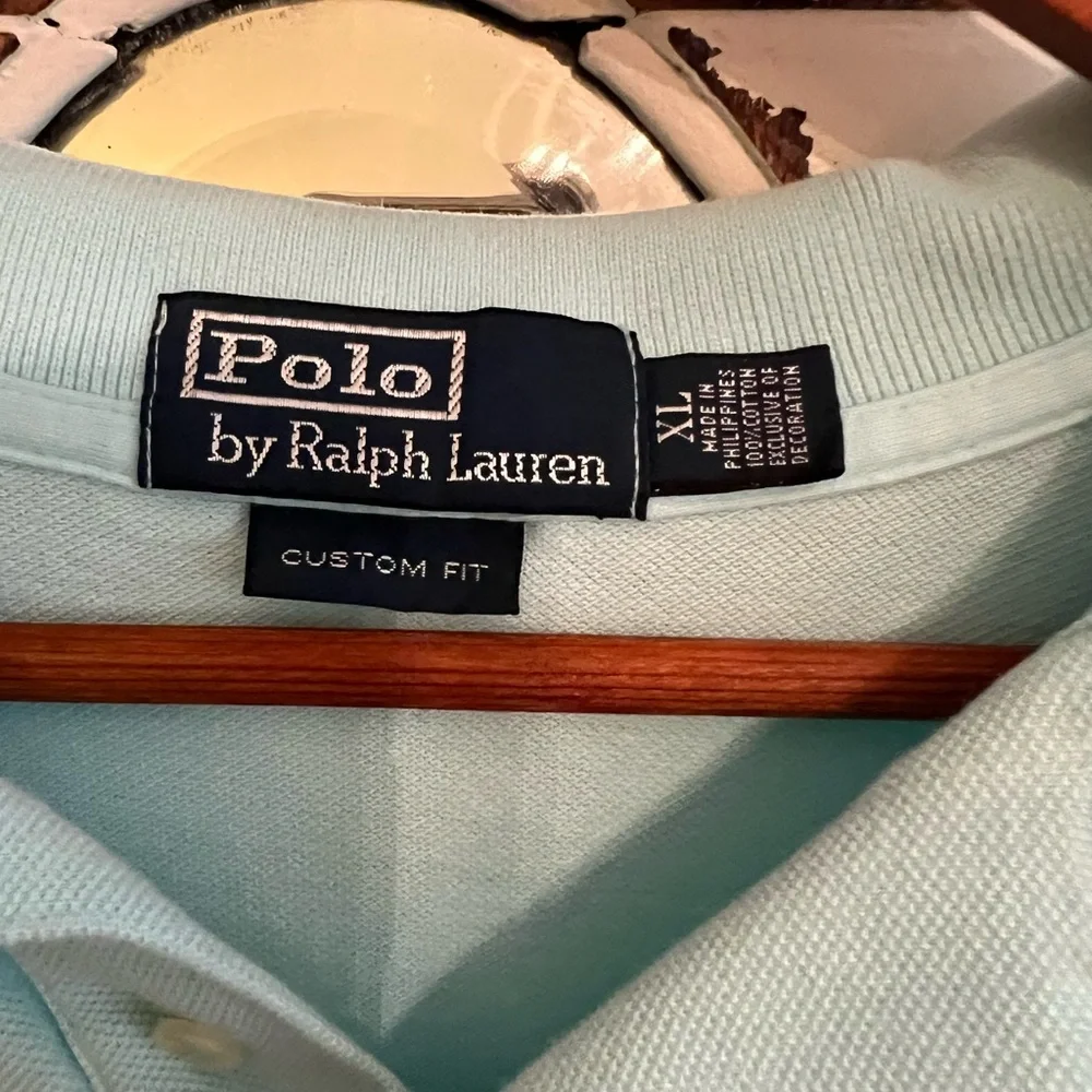 Ralph Lauren Blue Polo Shirt Classic - Picture 2 of 2